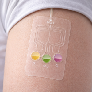 Wearable Multiplex Sweat Analysis Microfluidic Patch